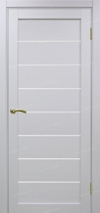 Дверь межкомнатная Эко Шпон, Optima Porte ТУРИН 508 матовый, белый лёд