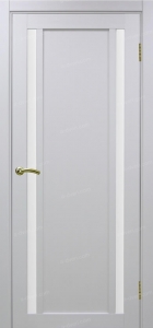 Дверь межкомнатная Эко Шпон, Optima Porte ТУРИН 522.212 белый лёд