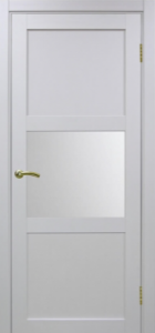 Дверь межкомнатная Эко Шпон, Optima Porte ТУРИН 530.121 белый лёд