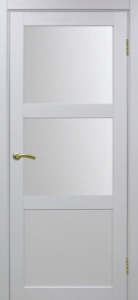 Дверь межкомнатная Эко Шпон, Optima Porte ТУРИН 530.221 белый лёд