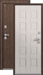 Дверь входная Центурион Термо Premium 3 Медный муар/вайлд - белый скол дуба