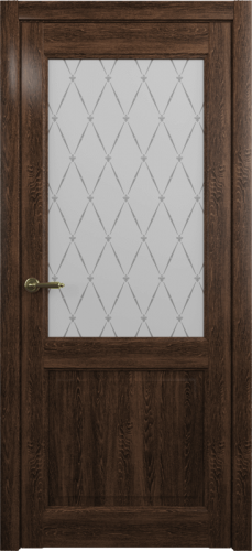 Дверь межкомнатная Albero Империя Лацио-1 ПО стекло «Гранд» дуб антик