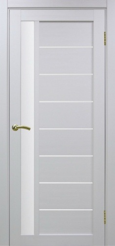 Дверь межкомнатная Эко Шпон, Optima Porte Турин 554 Белый монохром LACбелый