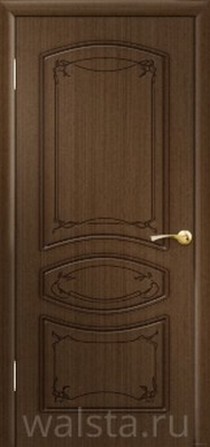 Дверь шпонированная Версаль, фабрика Walsta цвет орех глухая