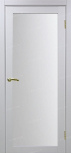 Дверь межкомнатная Эко Шпон, Optima Porte ТУРИН 501.2 матовый, белый лёд