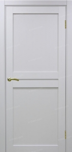 Дверь межкомнатная Эко Шпон, Optima Porte ТУРИН 520.111 белый лёд