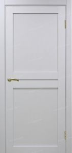 Дверь межкомнатная Эко Шпон, Optima Porte ТУРИН 520.121 белый лёд