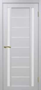 Дверь межкомнатная Эко Шпон, Optima Porte ТУРИН 558 белый лёд