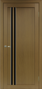 Дверь межкомнатная Оптима Порте Турин 525, черное стекло, 600*2000 (с витрины)