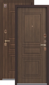 Дверь входная Центурион LUX - 4 Медный муар+вайлд - Миндаль