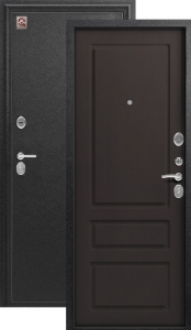 Дверь входная Центурион LUX - 6 Серый муар - Венге шелк