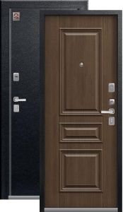 Дверь входная Центурион LUX - 11 Чёрный муар - Дуб мэлвилл