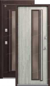 Дверь входная Центурион Термо Premium 4 Медный муар - Полярный дуб