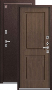 Дверь входная Центурион Термо - 2 Шоколадный муар - Миндаль