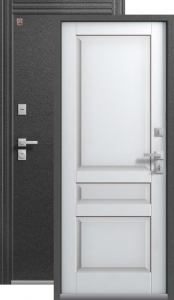 Дверь входная Центурион Термо - 2 Антрацит муар - софт белый