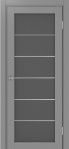 Дверь межкомнатная Эко Шпон, Optima Porte ТУРИН 501.2 АСС Серый, графит
