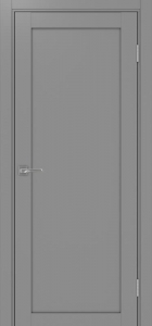 Дверь межкомнатная Эко Шпон, Optima Porte ТУРИН 501.1 Серый