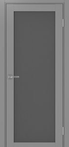 Дверь межкомнатная Эко Шпон, Optima Porte 501.2 Серый, графит