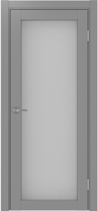 Дверь межкомнатная Эко Шпон, Optima Porte 501.2 Серый, пунта бц