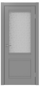 Дверь межкомнатная Эко Шпон, Optima 502U.21 Серый, дали бц