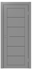 Дверь межкомнатная Эко Шпон, Optima 506 Серый, графит