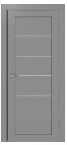 Дверь межкомнатная Эко Шпон, Optima 506 Серый, мателюкс