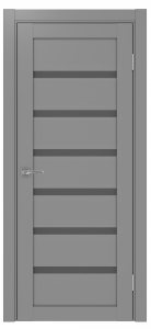 Дверь межкомнатная Эко Шпон, Optima 507 Серый, графит