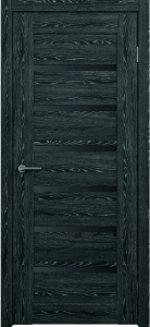 Дверь межкомнатная Albero Альянс Мальта Черное дерево Стекло графитовое