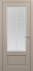Дверь межкомнатная Albero Галерея Эрмитаж-1 Серый Мателюкс с алмазной гравировкой «Галерея»