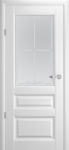 Дверь межкомнатная Albero Галерея Эрмитаж-2 Белый Мателюкс с алмазной гравировкой «Галерея»
