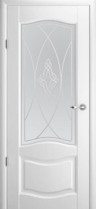 Дверь межкомнатная Albero Галерея Лувр-1 Белый Мателюкс с алмазной гравировкой «Галерея»
