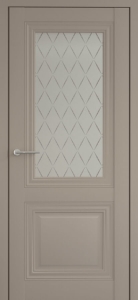 Дверь межкомнатная Albero Империя Спарта-2 Серый Стекло мателюкс «Лорд серый»