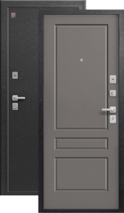 Дверь входная Центурион LUX - 6 Серый муар - Софт грей