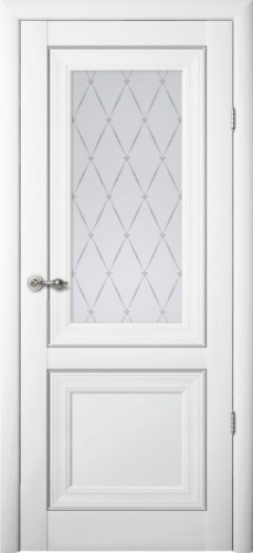 Дверь межкомнатная Albero Империя Прадо ПО стекло «Гранд» белый