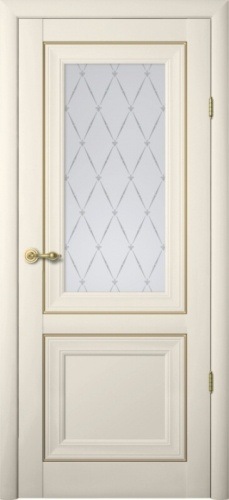 Дверь межкомнатная Albero Империя Прадо ПО стекло «Гранд» ваниль
