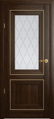Дверь межкомнатная Albero Империя Прадо ПО стекло «Гранд» дуб антик