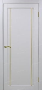 Дверь межкомнатная Эко Шпон, Optima Porte ТУРИН 522. АПП золото, матовый, белый лёд