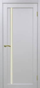 Дверь межкомнатная Эко Шпон, Optima Porte ТУРИН 527 АПС матовый, золото, белый лёд