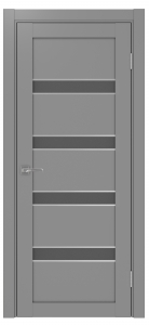 Дверь межкомнатная Эко Шпон, Optima 505 АПС Серый, графит